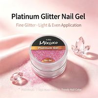Gel per Unghie Mixcoco Platinum Effetto Specchio Metallizzato UV LED per Decorazione Apex, Manicure Professionale e Fai-da-Te
