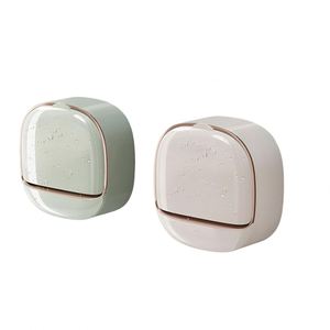 Modern Beautiful Best-selling Wall-mounted <b>Soap</b> <b>Holder</b> Luxury Foldable <b>Soap</b> Storage Box with Drain Design and Adhesive Buckle - Product Image 2