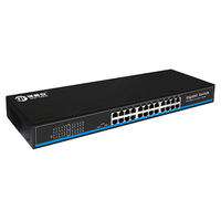 Unmanaged VLAN Support 24-Port 10/100/1000Base-T(X) Ethernet Switch for Office System Easy to Use High Speed
