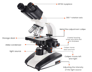 2023 di vendita calda portatile <span class=keywords><strong>7</strong></span> "schermo LCD microscopio elettronico USB laboratorio microscopio biologico con microscopio Zoom portatile - Product Image 2