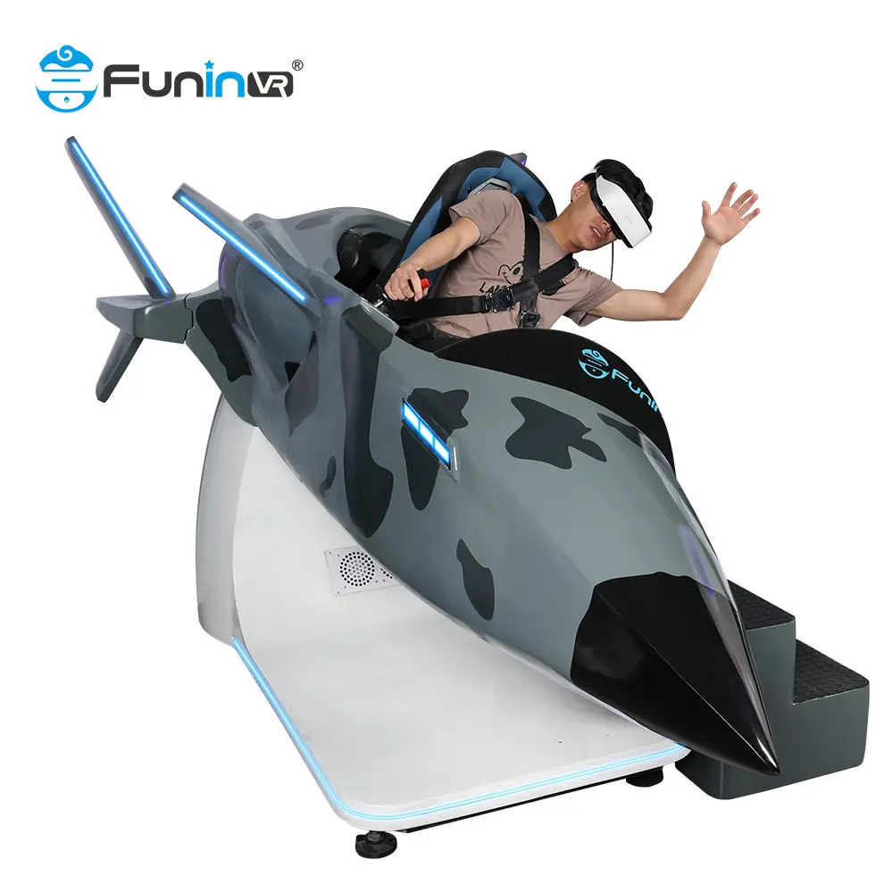 VR máy bay chuyến bay thú vị chụp Coaster VR Mô phỏng trò chơi máy 9D VR chuyến bay mô phỏng hấp dẫn Máy bay trực thăng xuất hiện