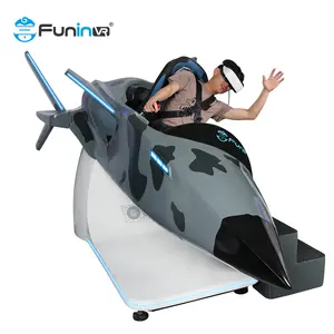 Vr Plane Flight Exciting Shooting Coaster Vr Simulator Game Machine 9D Vr Flight Game Simulator Attractive Helicopter Appearance