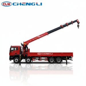 รถบรรทุกติดเครนไฮดรอลิก HOWO 8x4 14 ตัน สำหรับงานก่อสร้าง ยกของ และขนส่งสินค้า - Product Image 2