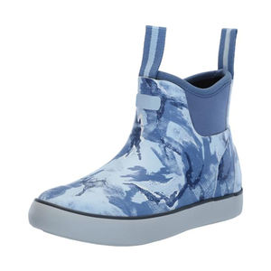 Bottes <span class=keywords><strong>de</strong></span> pont à impression personnalisée pour hommes Bottes <span class=keywords><strong>de</strong></span> <span class=keywords><strong>pêche</strong></span> imperméables sans lacet en caoutchouc néoprène Bottes <span class=keywords><strong>de</strong></span> pluie à la cheville pour la navigation <span class=keywords><strong>de</strong></span> plaisance - Product Image 5