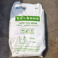 Résine PVC pour la production de films souples en PVC P450 P440 Pâte de chlorure de polyvinyle Résine PVC Poudre blanche pour l'industrie du cuir