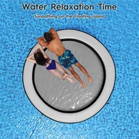 En stock Nouveau produit Explosion de couleurs Hamac aquatique gonflable rond pour l'extérieur Flottant