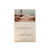 Impression de menus de spa personnalisés sur papier Conqueror 300 g/m², recto-verso et impression CMYK 4 couleurs avec dorure à chaud pour hôtels de luxe