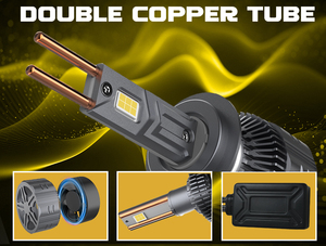 <span class=keywords><strong>Precios</strong></span> de fábrica 150W 6000K 3570 G8S Bombillas H7 H11 880 9005 H4 9007 Tubos de cobre dobles Canbus LED Faro para automóvil - Product Image 6