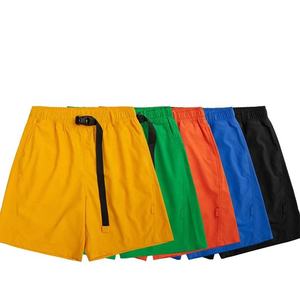 Haute qualité couleur unie été hommes Fitness course Sport Shorts séchage rapide respirant personnalisé sueur polyester Shorts - Product Image 2