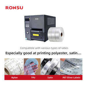 Ronsu giặt nhãn máy in quần áo giặt nhãn vải nhãn tag 600 Dot dpi cấp công nghiệp mã vạch Máy Mã Vạch - Product Image 4