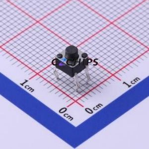TS4543CJ Tactile Switch Through hole Component (THT)-4P,4.5x4.5mm Switch Single Pole Single Throw Round Button 2.5N Through Hole - Product Image 1