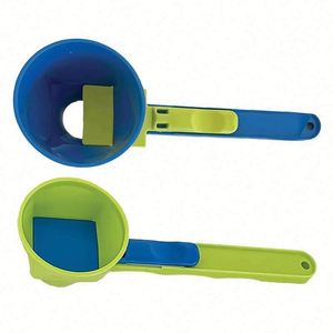 Wholesale No Spill Eco-Friendly Long Handle Measuring <b>Spoon</b> Funnel for Protein Powder Workout Sports Drinks Baby Formula K-Cup - Product Image 1