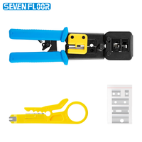 Outil de sertissage multifonction RJ45, dénudeur de fils, outils réseau pour câbles Ethernet Cat5 Cat6