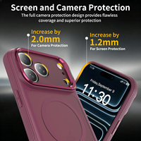 Funda Magnética Delgada para Teléfono Móvil con Soporte de Aluminio y Absorción de Impactos para iPhone 15 16 17 18 Pro Max, Proveedor de Fábrica