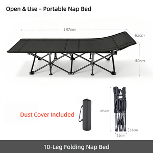 <span class=keywords><strong>Lit</strong></span> de camping pliable, <span class=keywords><strong>lit</strong></span> d'extérieur portable pour les siestes, le camping et l'usage domestique, disponible avec un auvent/parasol, <span class=keywords><strong>lit</strong></span> temporaire - Product Image 6