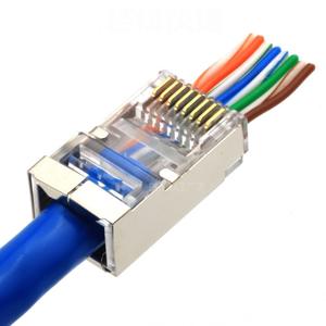 Cable de Seguridad HIK Gigabit Cat6 Blindado y Duradero con Conector de Cabeza de Cristal 8P8C Tipo Pasante Cat5e RJ45 - Product Image 4