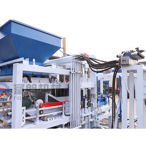 Machine à briques hydraulique automatique QTF4-18 personnalisable, sans cuisson, pour la production de briques colorées, creuses et standard - Product Image 2