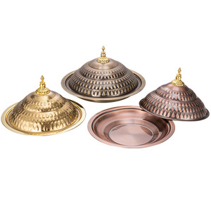 Plato de Cena de Acero Inoxidable 410 de Varios Tamaños, Vajilla, Plato <span class=keywords><strong>para</strong></span> <span class=keywords><strong>Banquetes</strong></span> y Buffets con Tapa, Bandeja <span class=keywords><strong>para</strong></span> Servir <span class=keywords><strong>para</strong></span> Restaurante y Hotel - Product Image 1