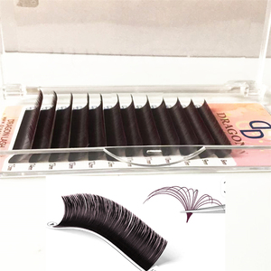 Dragon Premium Super Matter Black Lash Proveedor Seda Volumen Suave Coreano PBT Hecho a mano Rizos estables Extensión de pestañas 0,05 0,07 0,10 - Product Image 2