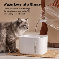 Fontaine à eau automatique pour animaux de compagnie de 2 L, entièrement amovible pour un nettoyage sans effort, idéale pour les chats et les chiens