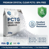 Granulés de résine PCTG JN200 100% vierges, copolyester à haute résistance aux chocs pour applications de moulage par injection universelles et durables