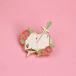 Badge littéraire fantastique élégant, idéal pour les amateurs de <span class=keywords><strong>littérature</strong></span> et de fantastique, accessoire de mode polyvalent - Product Image 4