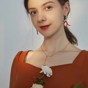 Collier chaîne clavicule en Y pour femme 2024, polyvalent et luxueux, avec perles d'eau douce naturelles, jeune et tendance - Product Image 2