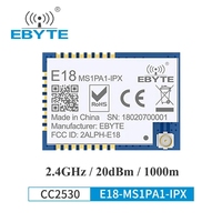 Ebyte-Módulo inalámbrico ODM ZigBee, interfaz de E/S UART tipo SMD, 4dBm, 2,4 GHz, Protocolo IEEE 802.15.4, CC2530, Chip RF