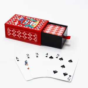 Stampa personalizzata di vendita calda cartoon pubblicità poker carte da gioco stampate carte da gioco per feste da collezione