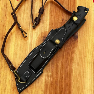 Cuchillo de Combate Personalizable para Infantería, Alta Calidad, Acero Inoxidable G10, Punta Caída, para Camping al Aire Libre, con Funda, Uso Diario, Grado DIY - Product Image 6