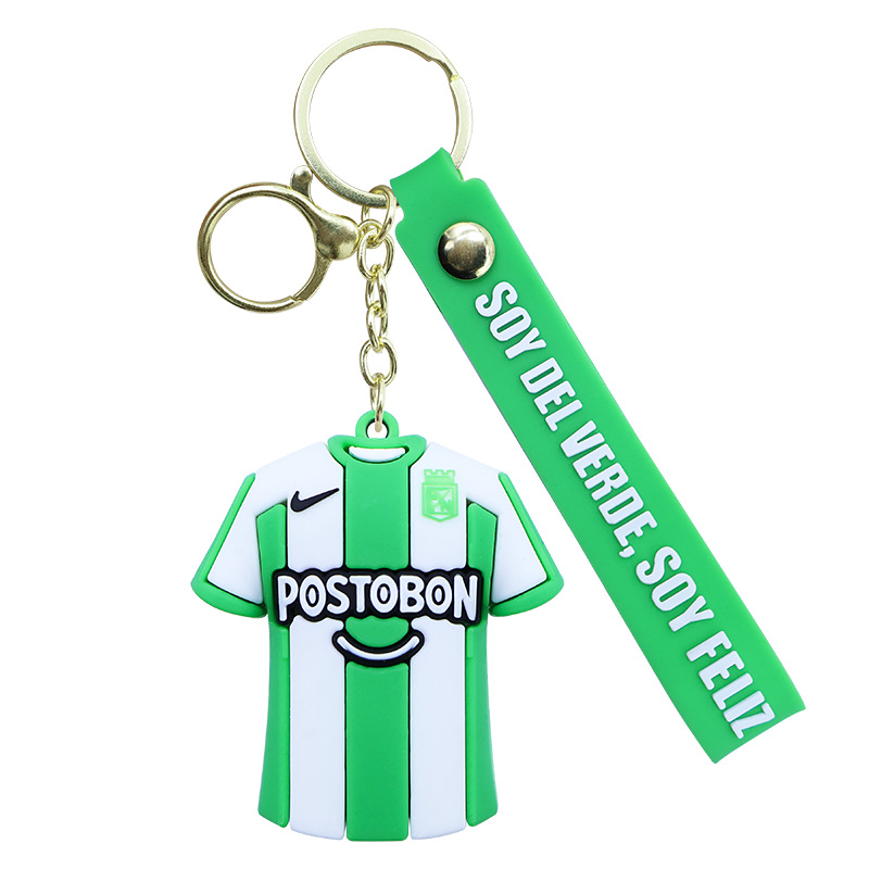 Llavero de jersey de fútbol americano de campo verde - muñeco.