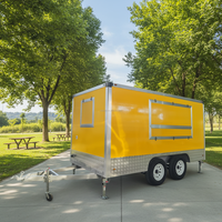 Food Truck d'extérieur avec cuisine complète, alimenté à l'énergie solaire, à double étage et entièrement équipé pour la vente de limonade