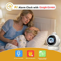 Horloge de bureau électronique intelligente multifonctionnelle avec traduction en 10 langues (néerlandais/poletque/russe), bruit blanc, alarme de température
