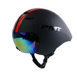 Casque magnétique léger pour vélo, lunettes d'aspiration, moulé intégré, pour triathlon, usine, direct