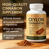 Extrait de cannelle de Ceylan 600mg en gélules molles avec huile MCT - Complément alimentaire pour le confort digestif et le soutien antioxydant