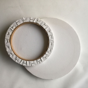 Stretched Artist <strong>Round</strong> Shape Wooden Frame Blank <strong>Canvas</strong> for Painting - Product Image 4