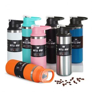 Bouteille d'eau en acier inoxydable à double paroi isolée de 500 ml avec logo personnalisé, bouteille d'eau de camping - Product Image 5
