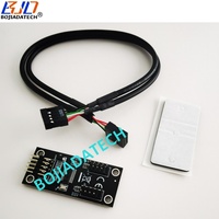 Carte adaptateur répartiteur de concentrateur USB 2.0 à 9 broches (2 ports) pour connecteur de carte mère 9 broches, avec câble d'extension de données de 0,3 m, vente en gros d'usine