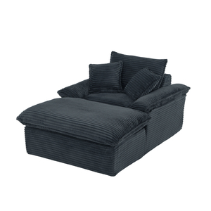 Sofá Modular Enrollable al Vacío, Chaise Longue de Corduroy Acanalado con Asiento Profundo y Afelpado, Sofá Reconfigurable Empacado en Caja para el Hogar - Product Image 5