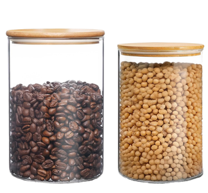 Large 55oz 1600ml Glass <b>Jar</b> Airtight Dishwasher Safe <b>Kitchen</b> <b>Storage</b> Canister <b>for</b> Cereal Pasta Sugar with Clip-on Lid - Product Image 1