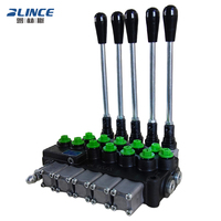 Vanne de commande hydraulique pour mini-excavatrice, 12 GPM, 5 bobines, 3/8 pouce, pour foreuse, pelle rétro, vanne directionnelle hydraulique
