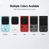 Console de jeu portable R36T MAX 20+ émulateurs, 21000+ jeux classiques, double joystick RGB 3D, pour cadeau de détail