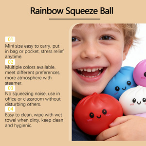 Giocattolo Antistress a Forma di Panino al Vapore, Morbido e Carino, a Lenta Risalita, Simulazione Terapeutica, Ornamento Portatile da Ufficio per Età 14+ - Product Image 2