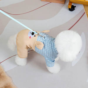 Moda Primavera Verano Ropa para perros y gatos Oso de dibujos animados Perro pequeño Mascota Pantalones con correa para cuatro patas - Product Image 5