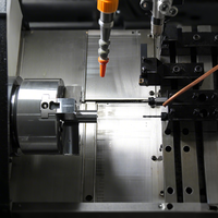 Tour CNC haute vitesse YH 32K 45 °   Tour horizontal à banc incliné pour la découpe des métaux, destiné au traitement composite d'arbres et de manchons