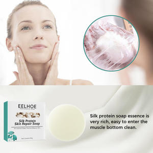 Jabón Artesanal de Leche de Cabra y Seda para el Acné, Puntos Negros, Poros Suaves y Firmes, Limpieza Profunda, Jabón Blanqueador e Hidratante - Product Image 5