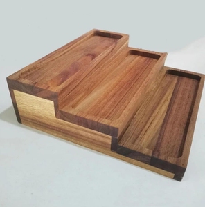 Portaspezie da cucina a tre strati in <span class=keywords><strong>legno</strong></span> <span class=keywords><strong>di</strong></span> Acacia, condimento e griglia per stendino per piatti per organizzazione <span class=keywords><strong>di</strong></span> conservazione domestica - Product Image 5
