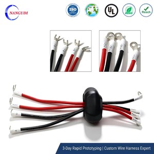 Cable de Alimentación CC Personalizado para Inversor Solar 40-<span class=keywords><strong>50KTL</strong></span>, Núcleo Nanocristalino, Terminales Tipo Y/F, UL11627, 10AWG, Estañado - Product Image 1