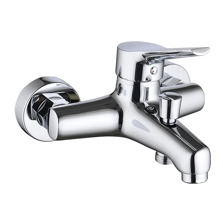 Wall Mounting Double Bathtub New Taps Mixer Tap Shower Valve Tub Bath Faucet