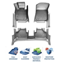 Tapis de sol de voiture en TPE imperméable de 3,5 mm d'épaisseur, couleur noire, prix d'usine Benke, pour CHR Harrier Aygo RaiZe |   Protection complète, ensemble complet